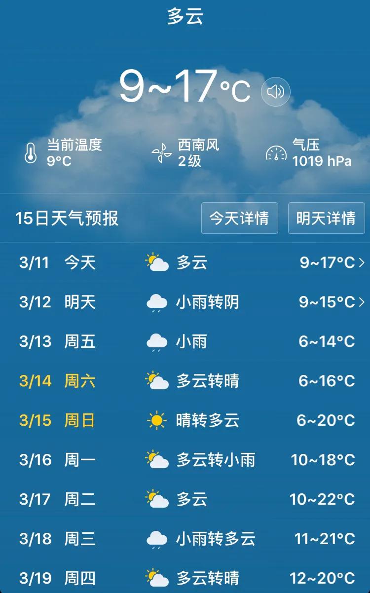 天补镇天气预报更新通知