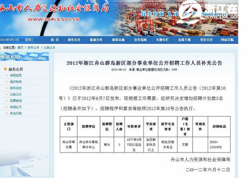 舞钢市审计局招聘公告及最新信息详解